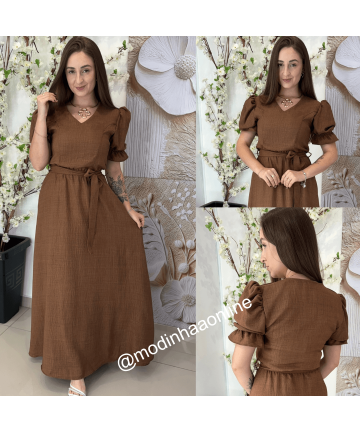 Vestido Rebeca Marrom